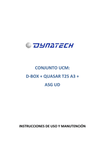 conjunto ucm: d-box + quasar t25 a3 + asg ud
