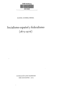 Socialismo español y federalismo