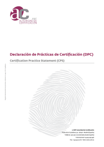Declaración de Prácticas de Certificación (DPC)