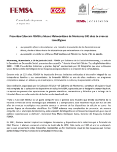 Comunicado de prensa P.1 Presentan Colección FEMSA y Museo