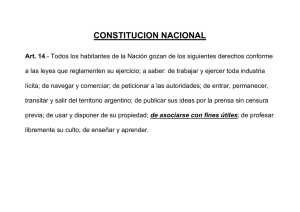 CONSTITUCION NACIONAL Art. 14