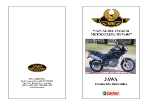 MANUAL: Usuario – JAWA RVM 600cc