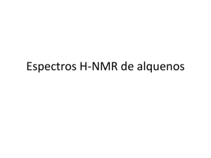 Espectros H-NMR de alquenos