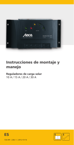 Regulador Solar STECA Solarix PRS Manual de
