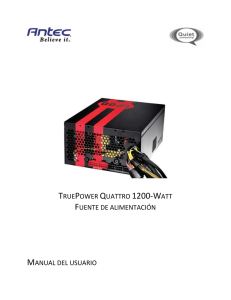 truepower quattro 1200-watt fuente de alimentación manual