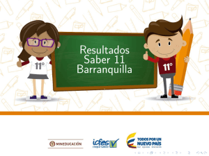 Resultados Saber 11 Barranquilla