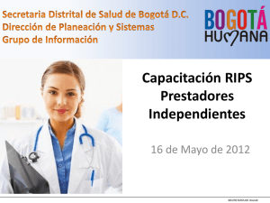 Presentación de PowerPoint - Secretaría Distrital de Salud