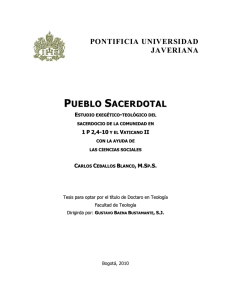 pueblo sacerdotal - Pontificia Universidad Javeriana