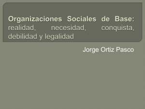 Organizaciones Sociales de Base: ¿inclusión social