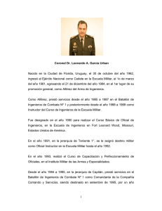 1 Coronel Dr. Leonardo A. García Urbán Nacido en la Ciudad de