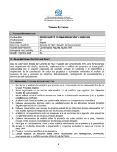 Position title Position grade Duty station ESPECIALISTA DE