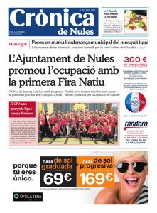 L`Ajuntament de Nules promou l`ocupació amb la primera Fira Natiu