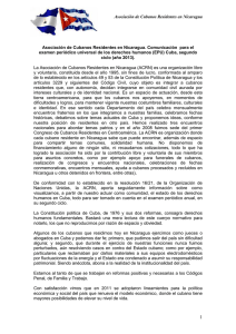 Asociación de Cubanos Residentes en Nicaragua Asociación de