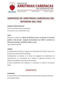 SIMPOSIO DE ARRITMIAS CARDÍACAS DEL INTERIOR DEL PAÍS
