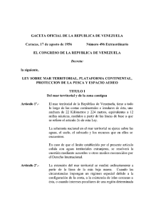 GACETA OFICIAL DE LA REPUBLICA DE VENEZUELA