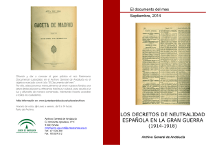 Díptico informativo - Junta de Andalucía