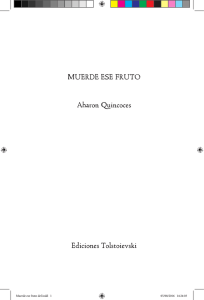 primeras páginas aquí. - Ediciones Tolstoievski
