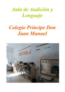 Aula de Audición y Lenguaje Colegio Príncipe Don Juan Manuel