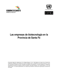 Las empresas de biotecnología en la Provincia de Santa Fe