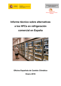 Informe técnico sobre alternativas a los HFCs en refrigeración