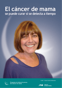 El cáncer de mama - Ajuntament de Barcelona