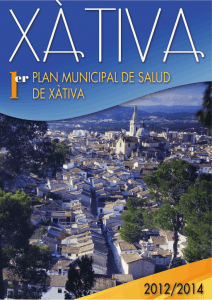 Plan Municipal de Salud de Xàtiva 2012 – 2014