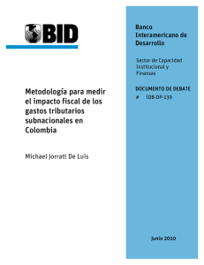Metodología para medir el impacto fiscal de los gastos tributarios