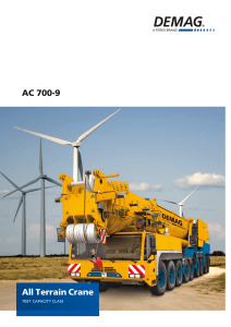 AC 700-9 All Terrain Crane - Grúas y Transportes Ibarrondo