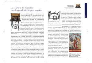 La Aurora de Escuder. La primera máquina de coser española
