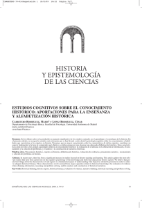 estudios cognitivos sobre el conocimiento histórico