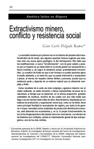 Extractivismo minero, conflicto y resistencia social