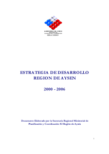 estrategia de desarrollo region de aysen 2000 - 2006