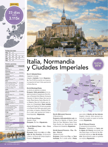 Italia, Normandía y Ciudades Imperiales