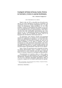 Investigación de Niveles de Glucosa, Insulina, Hormona de