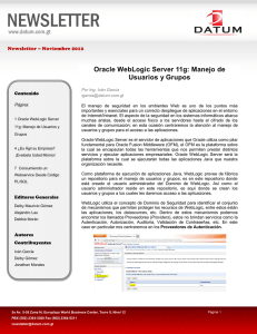 Oracle WebLogic Server 11g: Manejo de Usuarios y Grupos