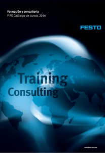 Formación y consultoría F-PE Catálogo de cursos 2016