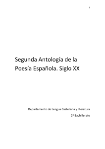 Segunda Antología de la Poesía Española. Siglo XX Archivo