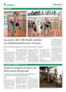 Los junior del CAB Teruel cuentan sus enfrentamientos por victorias