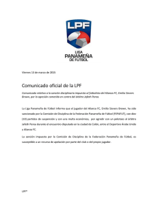 Comunicado oficial de la LPF