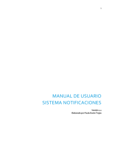 Manual Sistema notificaciones