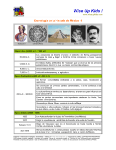 Cronología de la Historia de México I
