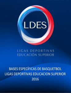 Bases Básquetbol LDES 2016