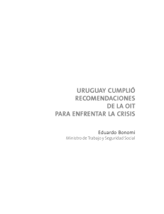 uruguay cumplió recomendaciones de la oit para enfrentar