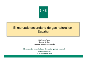 El mercado secundario de gas natural en España