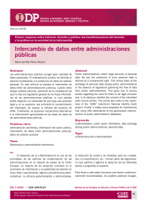 Intercambio de datos entre administraciones públicas