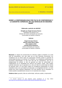 Descargar el archivo PDF - Revista CESCO de Derecho de Consumo