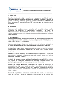 Instrucción Para Trabajos en Alturas (Andamios)