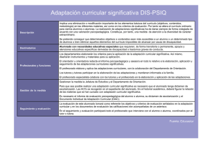 Adaptación curricular significativa DIS-PSIQ