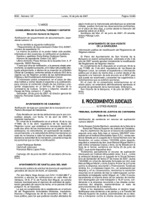 8. procedimientos judiciales - Boletín Oficial de Cantabria