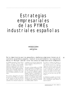 estrategias empresariales de las pymes industriales españolas